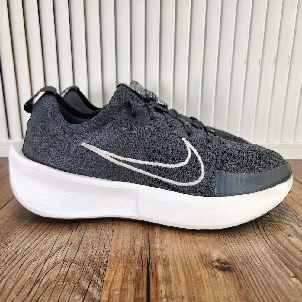 Nike Interact Run Sneakers Men's 8 Anthracite Vast Grey Running Shoes FD2291-008
